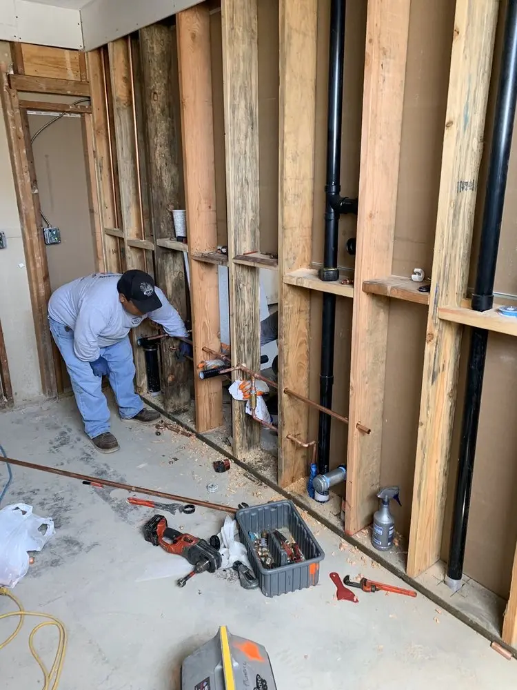 Commercial rough-in plumbing for Gas Line Repair in Canutillo